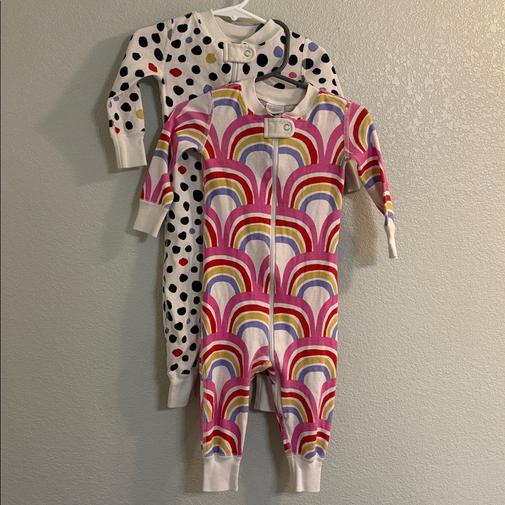 Hanna Andersson baby girls pajama bundle of two 12-18 months